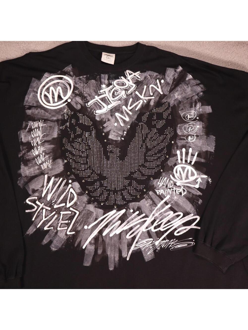 Miskeen Original Mens Long sleeve 5XL Eagle Black